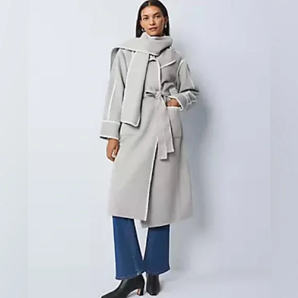 NWT Ann Taylor BEST SELLERWeekend Collection Wrap Scarf Coat